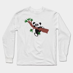 Cute Panda Bear Long Sleeve T-Shirt